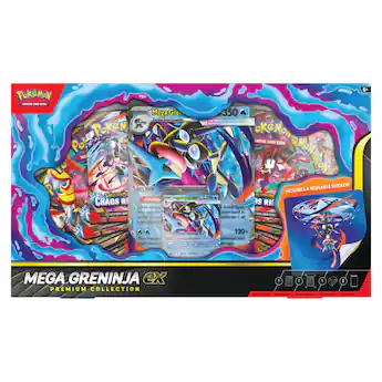Pokémon Pokemon TCG: Mega Greninja ex Premium Collections (2 Pack Pokémon Pokemon TCG: Mega Greninja ex Premium Collections (2 Pack