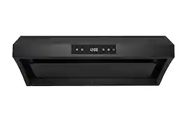 Hauslane - 30 inches - Externally Vented - Under cabinet Range Hood - Black