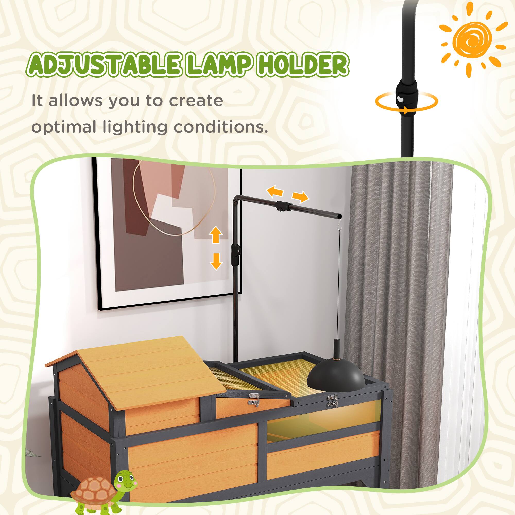 ADJUSTABLE LAMP HOLDER  
It allows you to create optimal lighting conditions.