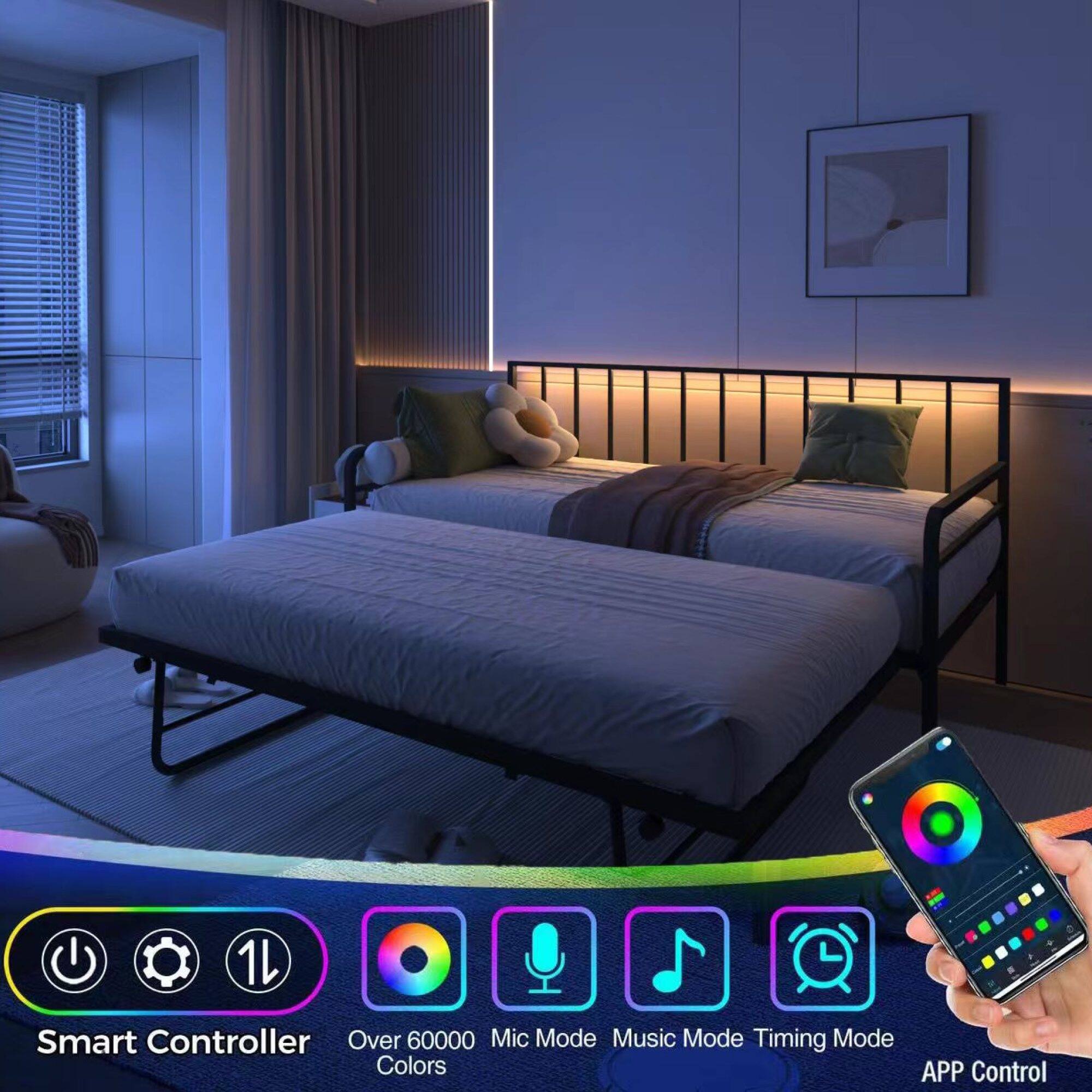 Smart Controller  
Over 60000 Colors  
Mic Mode  
Music Mode  
Timing Mode  
APP Control