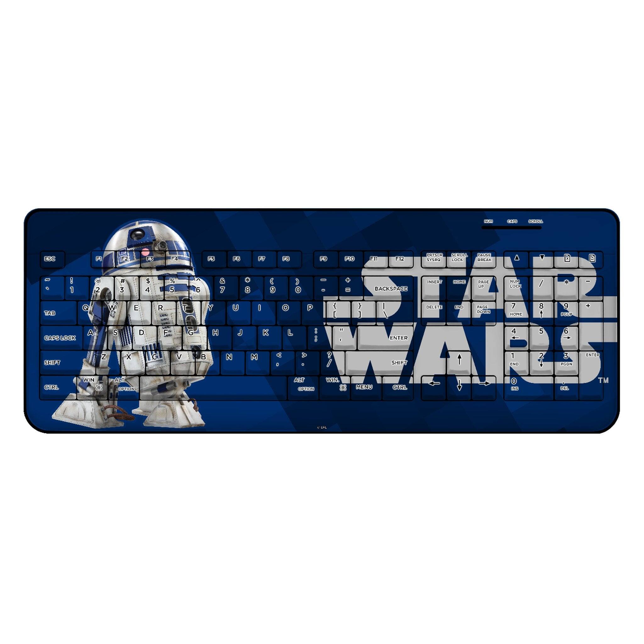 Keyscaper - Star Wars: A New Hope Color Block Wireless USB Keyboard - R2-D2