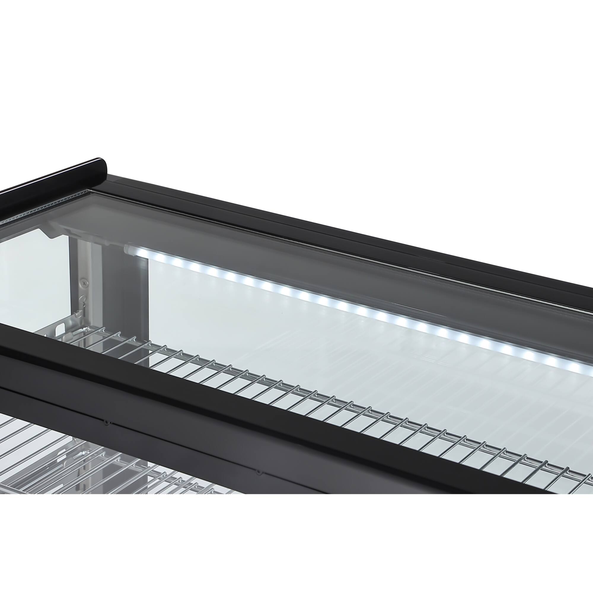 Alt View 6. Koolmore - 35 in. Self-Service Countertop Display Refrigerator in Black (CDC-165-BK) - Black.