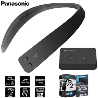 Panasonic WN10 Wireless Wearable TV Neck Speaker w/ 2 Year Panasonic WN10 Wireless Wearable TV Neck Speaker w/ 2 Year