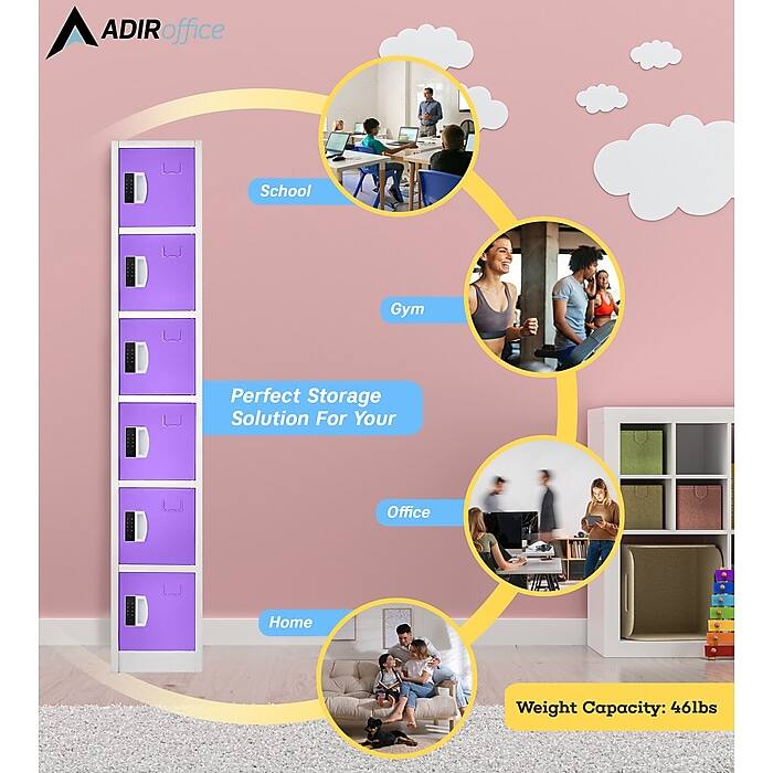 ADIRoffice Perfect Storage Solution For Your School Gym Office Home Weight Capacity: 46lbs