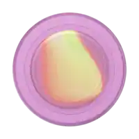 PopSockets - MagSafe PopGrip Universal Magnetic Grip & Stand with Adapter Ring for Cell Phones - Aurange Translucent - Front_Zoom