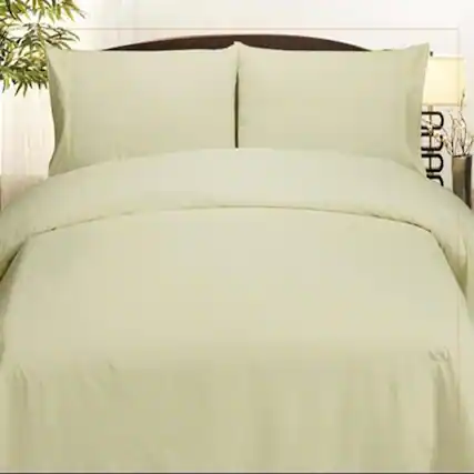 Front. Plazatex - Plazatex Embossed Dobby Stripe 90GSM Microfiber Sheet Set - Queen 60"x80", Ivory - Ivory.