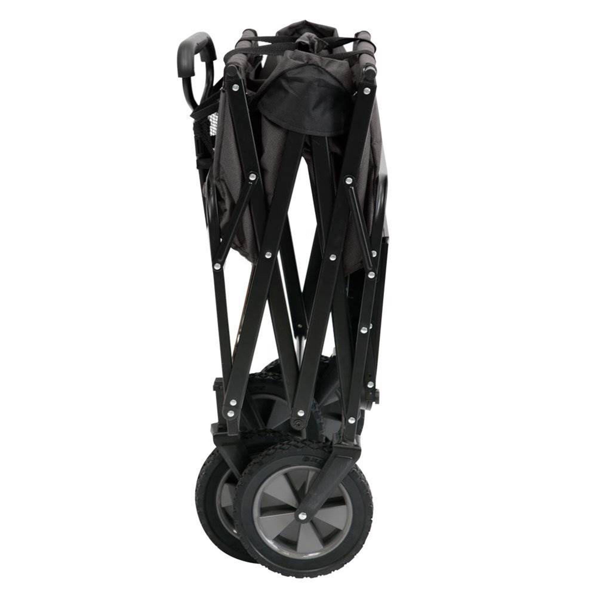 Alt View 3. Mac Sports - Mac Sports Collapsible Folding Outdoor Garden Utility Wagon Cart w/ Table, Grey - Gray.