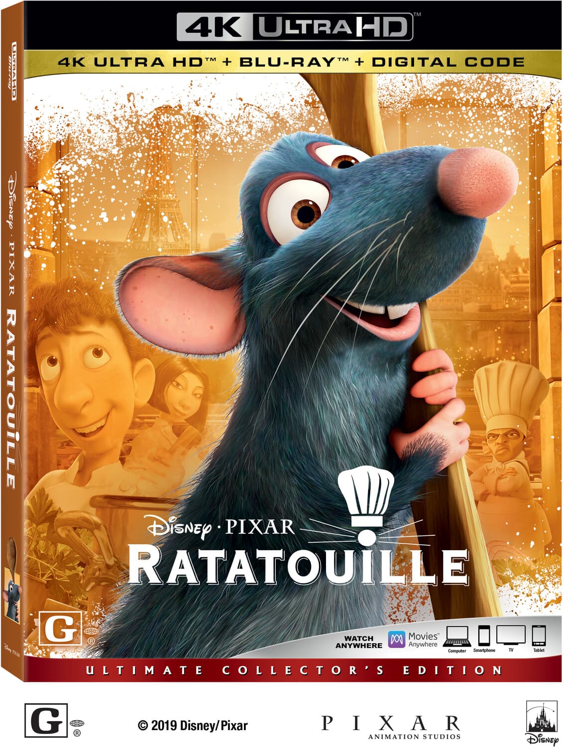 Front. Ratatouille   - 4K Blu-Ray.