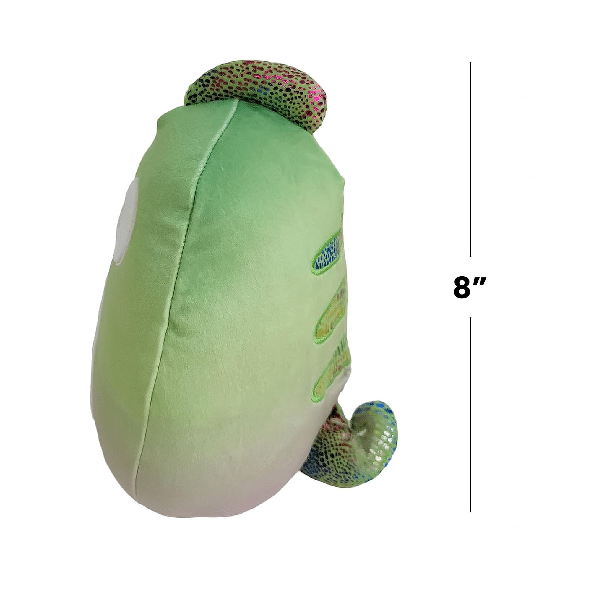 Alt View 1. Kellytoy - Squishmallows 8 Inch Plush | Denton The Chameleon - Green.