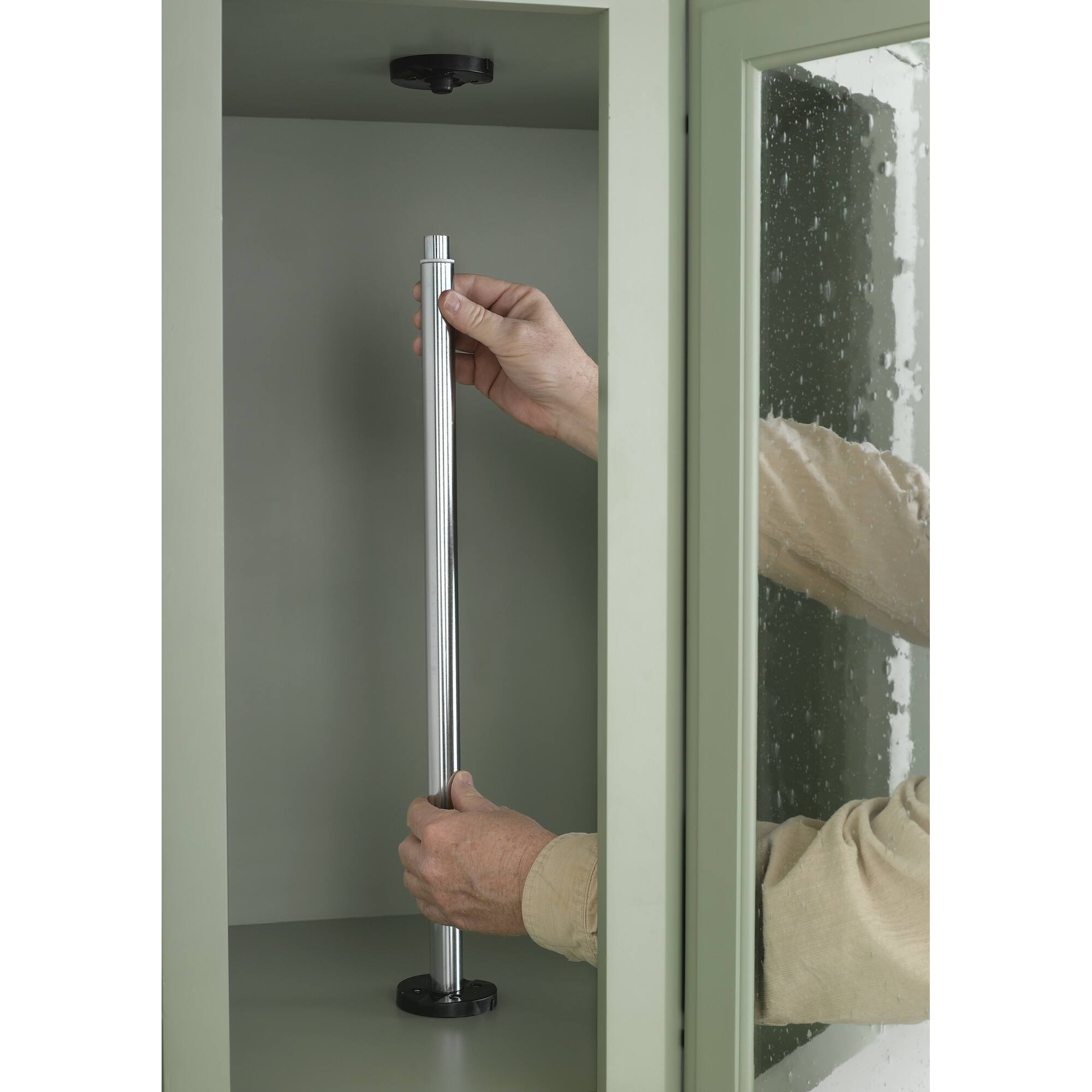 Alt View 1. Rev-A-Shelf - Rev-A-Shelf 3472 32" Polymer Kidney 2-Shelf Lazy Susan (Certified Refurbished) - White.