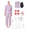 N 1 x Clothes
1 x Wig
4 x Bedsore Modules
1 x Genital Model
3 x Liquid Vials
1 x 10ml Syringe
1 x Fluid Bottle
1 x Anal Canal
1 x Suction Catheter
1 x Catheter
1 x Gastric Tube
1 x User Manual