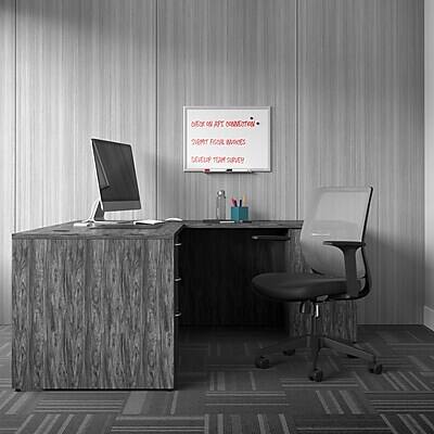 Sure, here is the corrected and grouped text:

**On the Whiteboard:**
- "OUR NEXT MEETING"
- "WHAT DO WE NEED TO COVER?"
- "CALL UP FROM SURVEY"

**On the Desk:**
- "MT CONSTRUCTION SUEMT FISOR"
- "MoctS noEuP TEAM SURVEY"