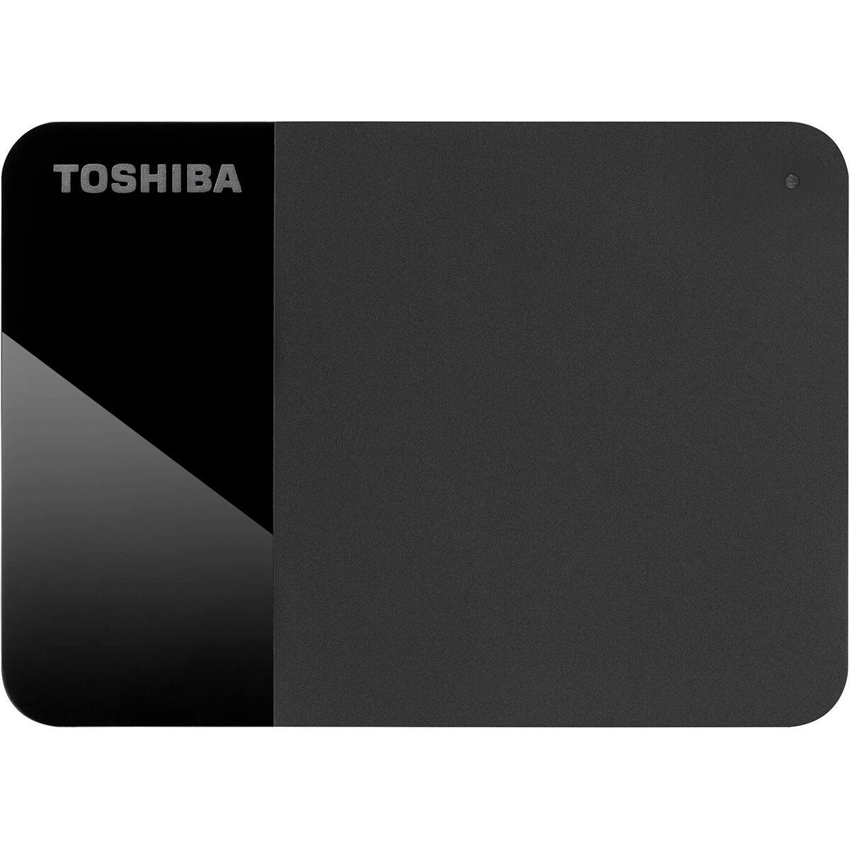 Front. Toshiba - Toshiba Canvio Ready 1TB USB 3.2 Gen 1 Portable Hard Drive, Black - Black.
