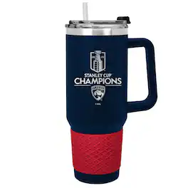 Great American Products - Florida Panthers 2025 Stanley Cup Champions 40oz. Colossus Travel Mug - Blue