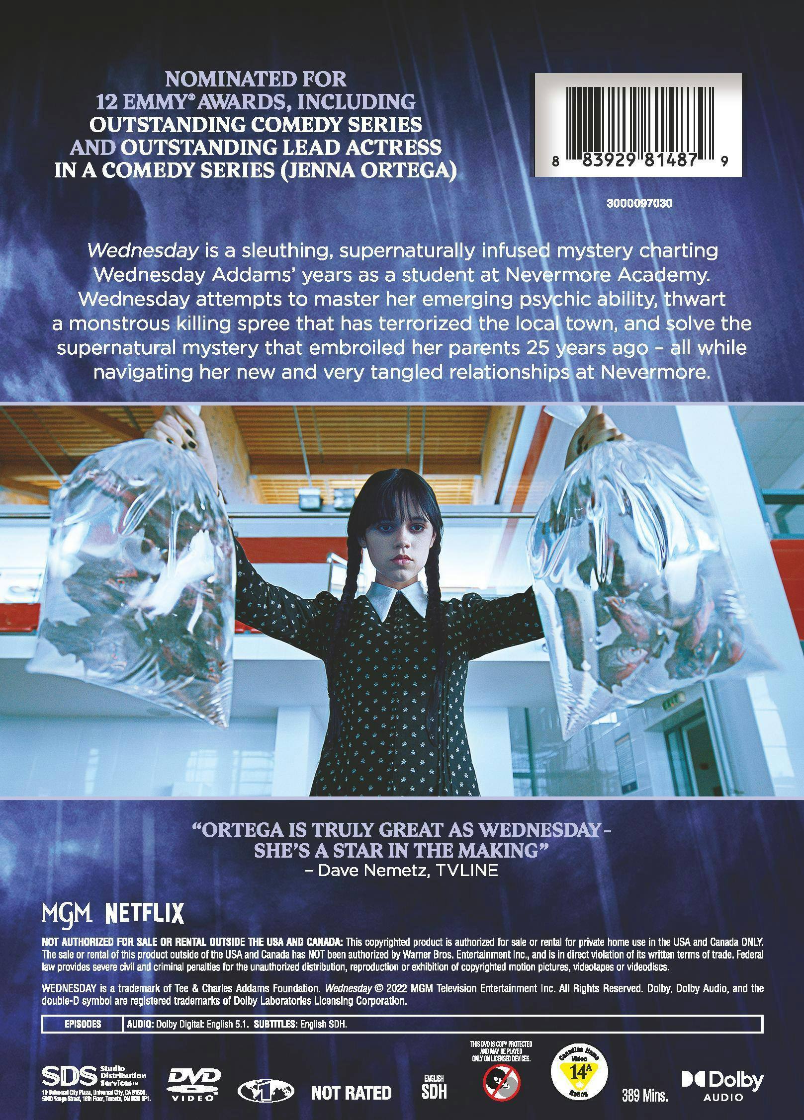 Back. Wednesday: The Complete First Season [DVD].