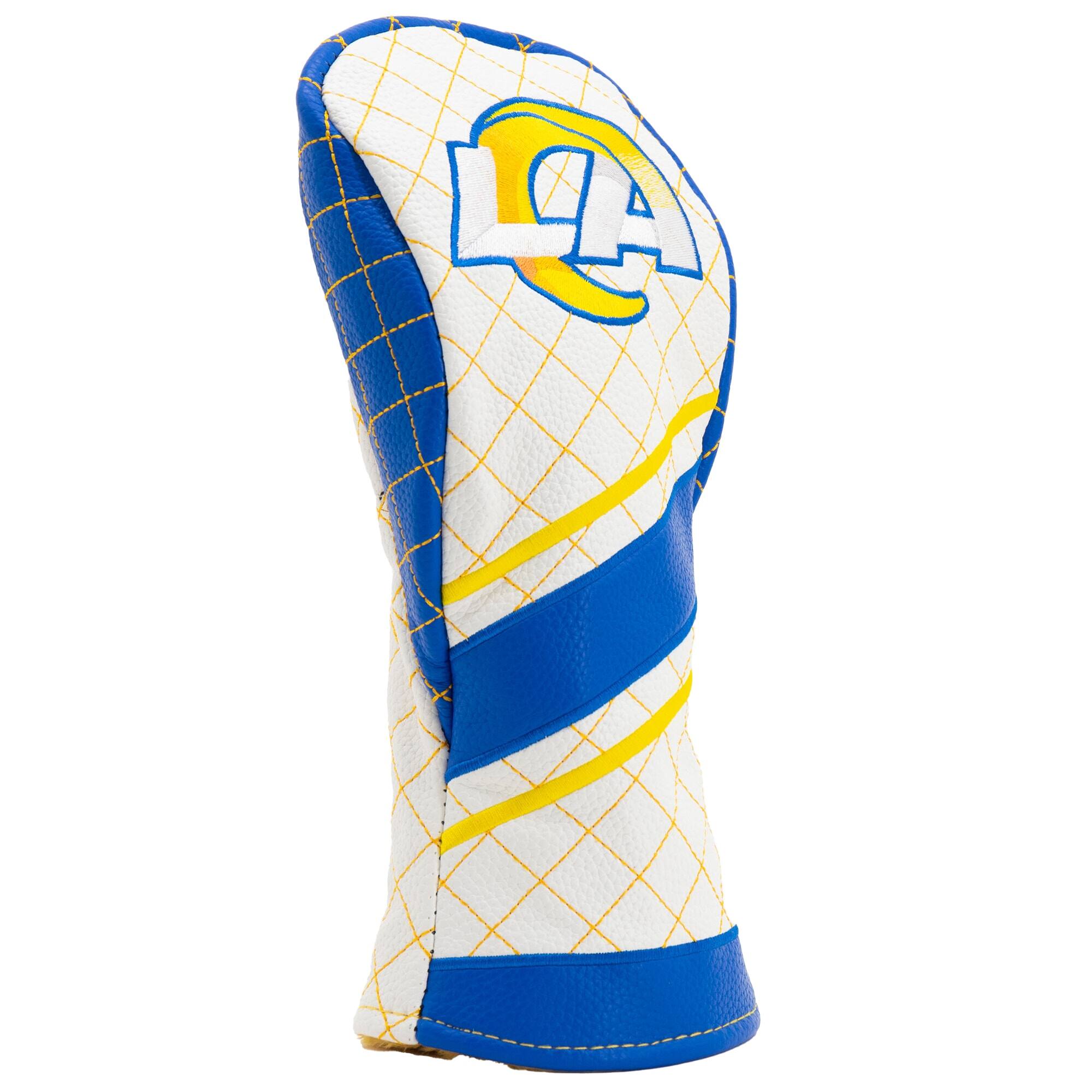 Alt View 2. Team Golf - Los Angeles Rams Striped Quilted Fairway Headcover - Multicolor.