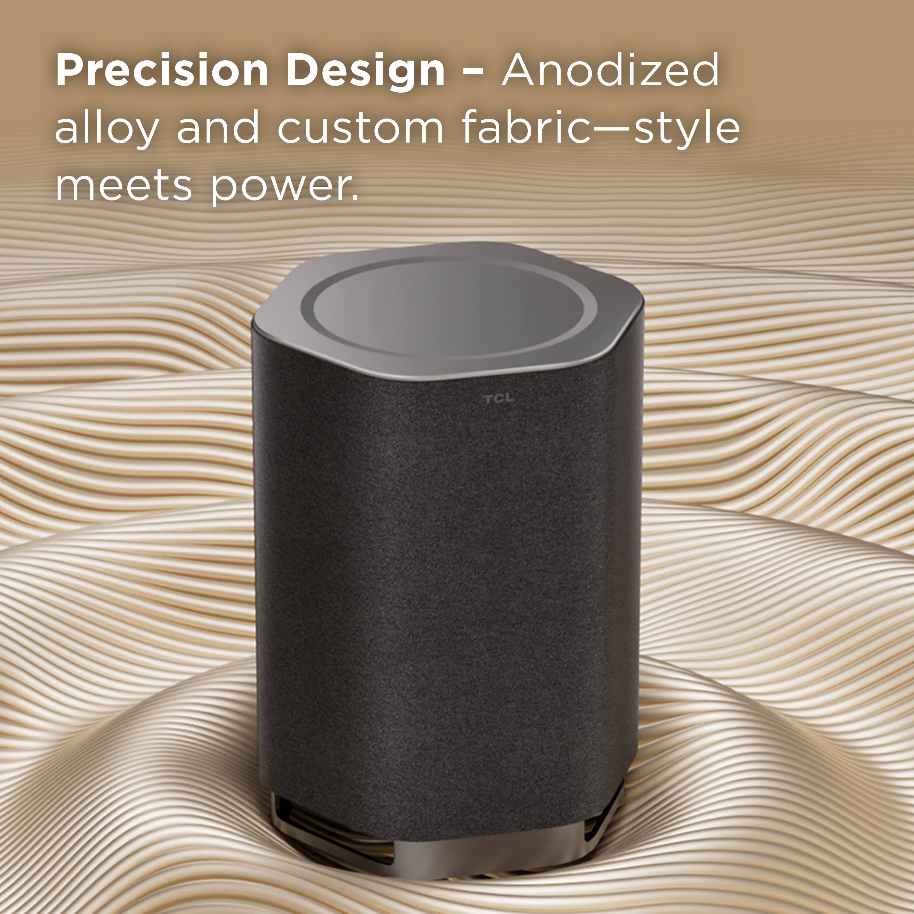 Precision Design - Anodized alloy and custom fabric-style meets power.