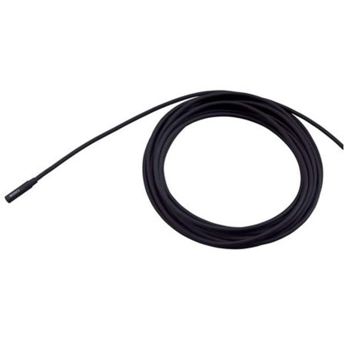 Sony - ECM88B Electret Condenser Lavalier Microphone, Black - Black