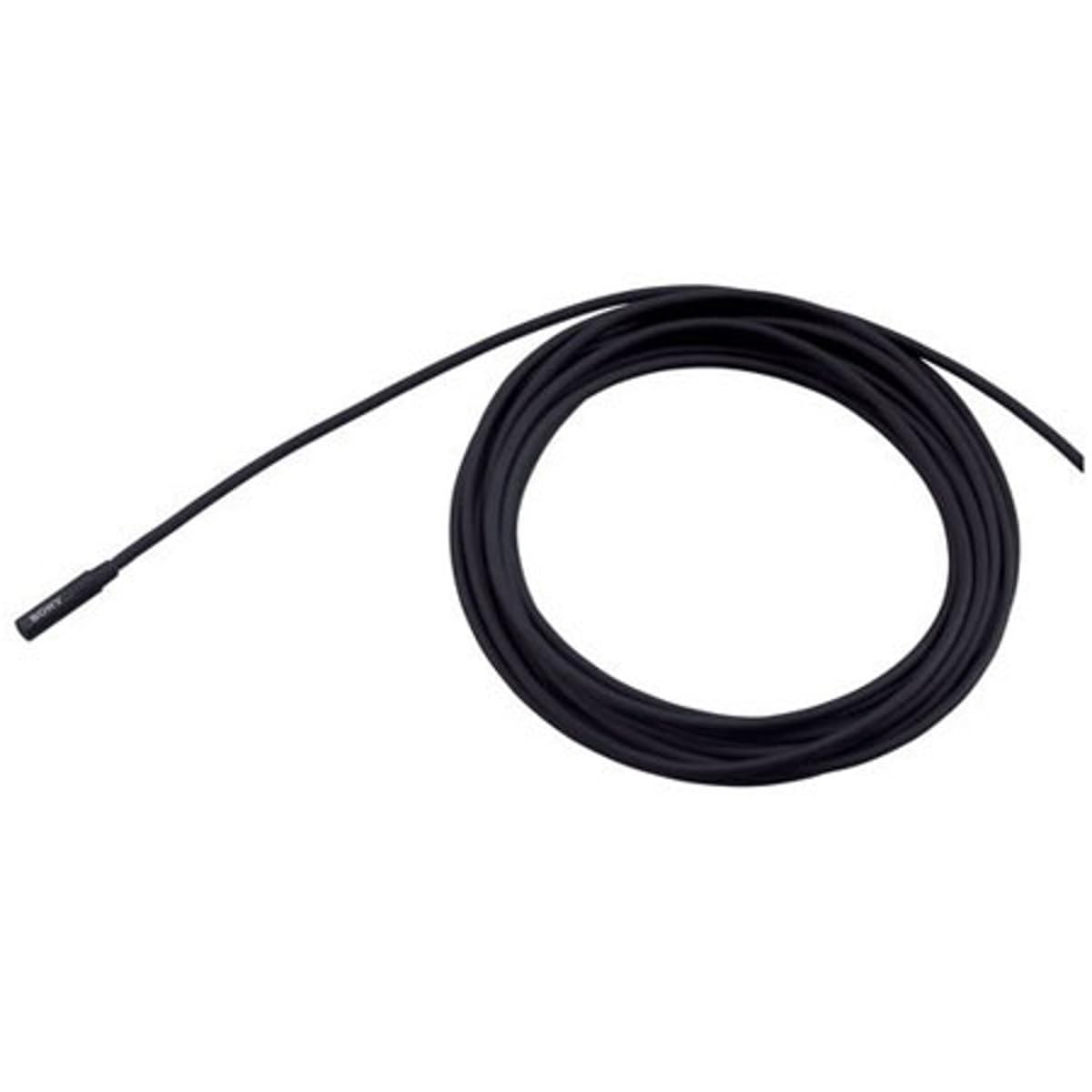 Front. Sony - Sony ECM88B Electret Condenser Lavalier Microphone, Black - Black.