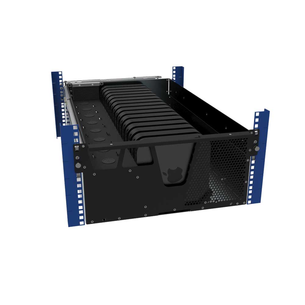 Alt View 3. RackSolutions - RackSolutions 5U HyperShelf for 16 Apple Mac Mini (2010-2023) - Black.