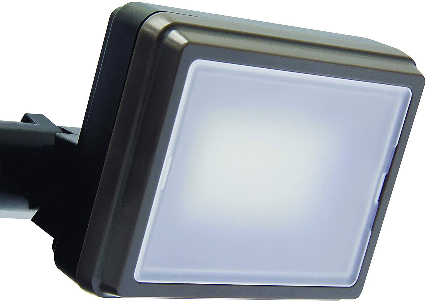 Alt View 1. IQ America - IQ America 700 Lumen Battery Operated LED Motion Security Flood Light L-Bracket Mount Universal Mount Indoor/Outdoor BZ - Bronze.
