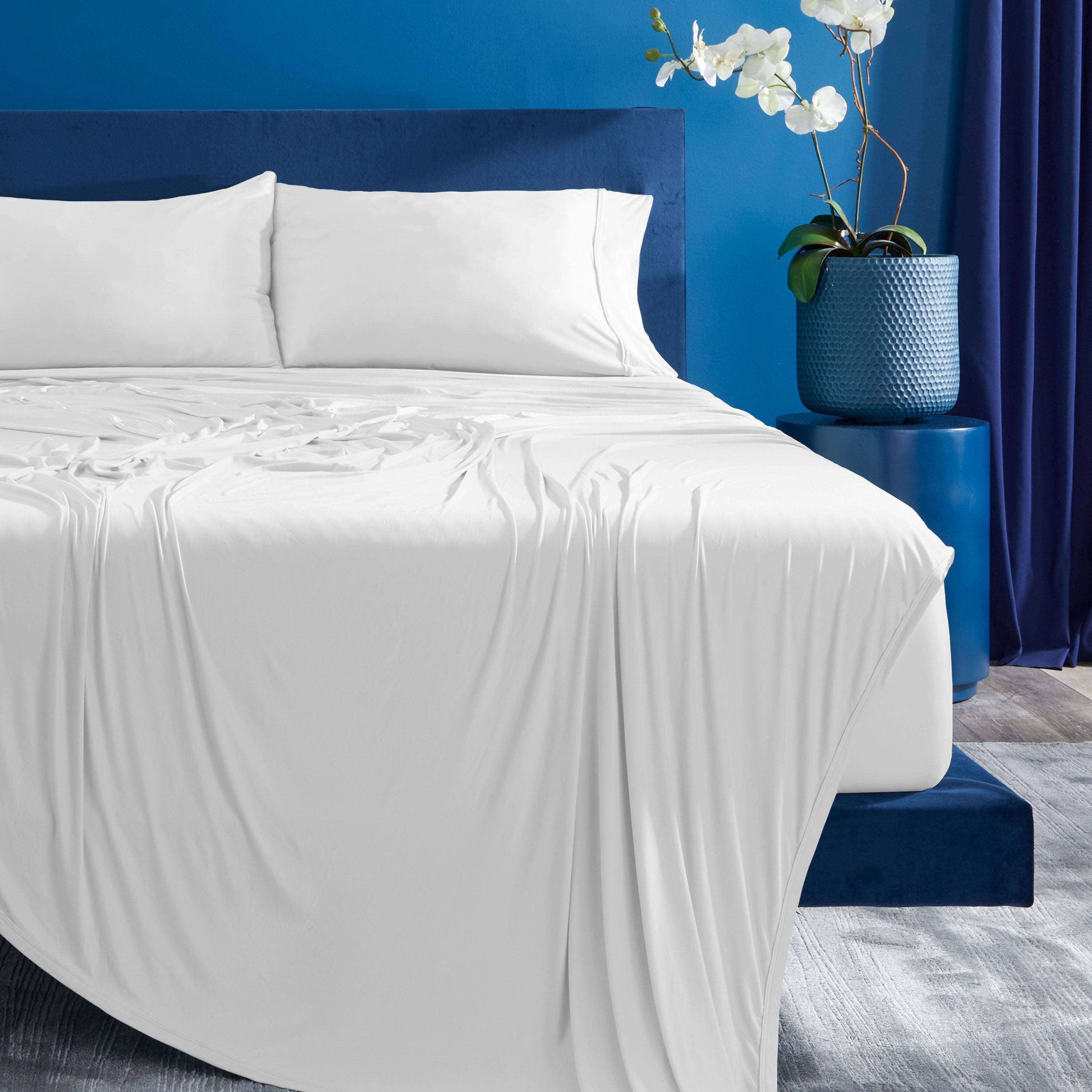 Alt View 8. Bedgear - Ver-Tex Performance® Sheet Set - Misty Blue, King/California king - misty-blue.