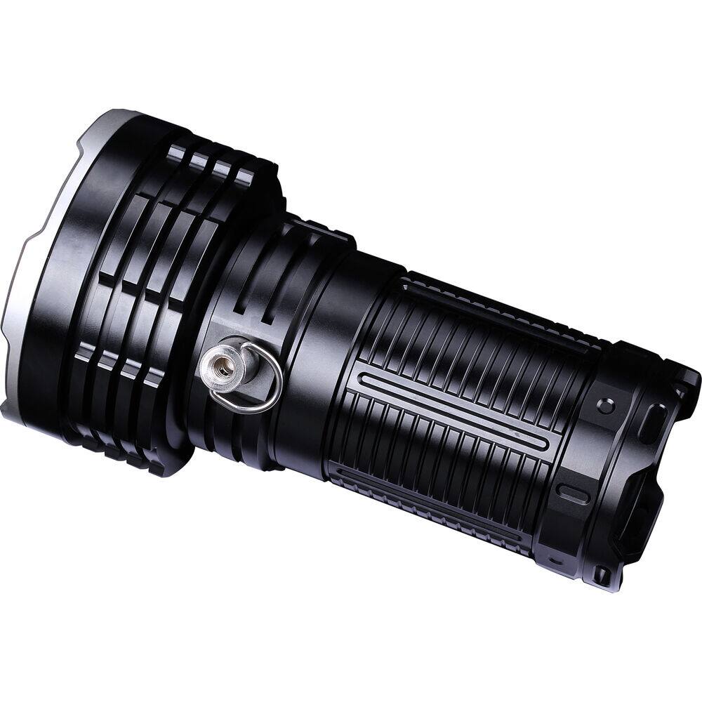 Left. Fenix - Fenix FX-LR50R Rechargeable Flashlight, Maximum 12000 Lumens Spotlight, Black - Black.