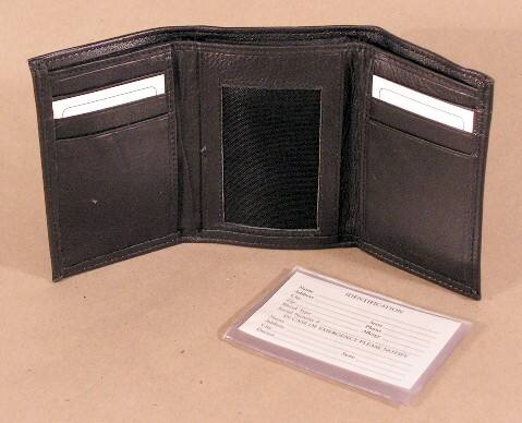 Alt View 1. Rico Industries - Deer Tracks Embossed Black Leather Trifold Wallet - Multi.