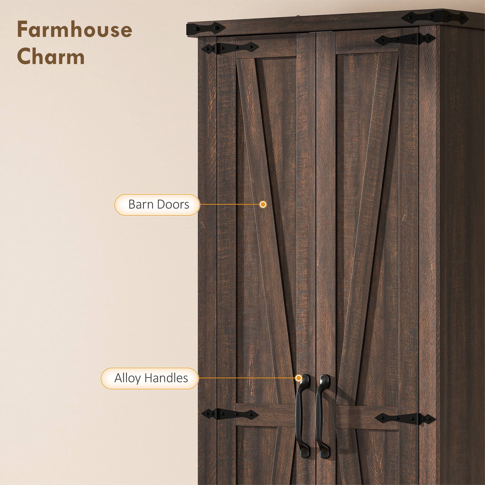 Farmhouse Charm

Barn Doors

Alloy Handles