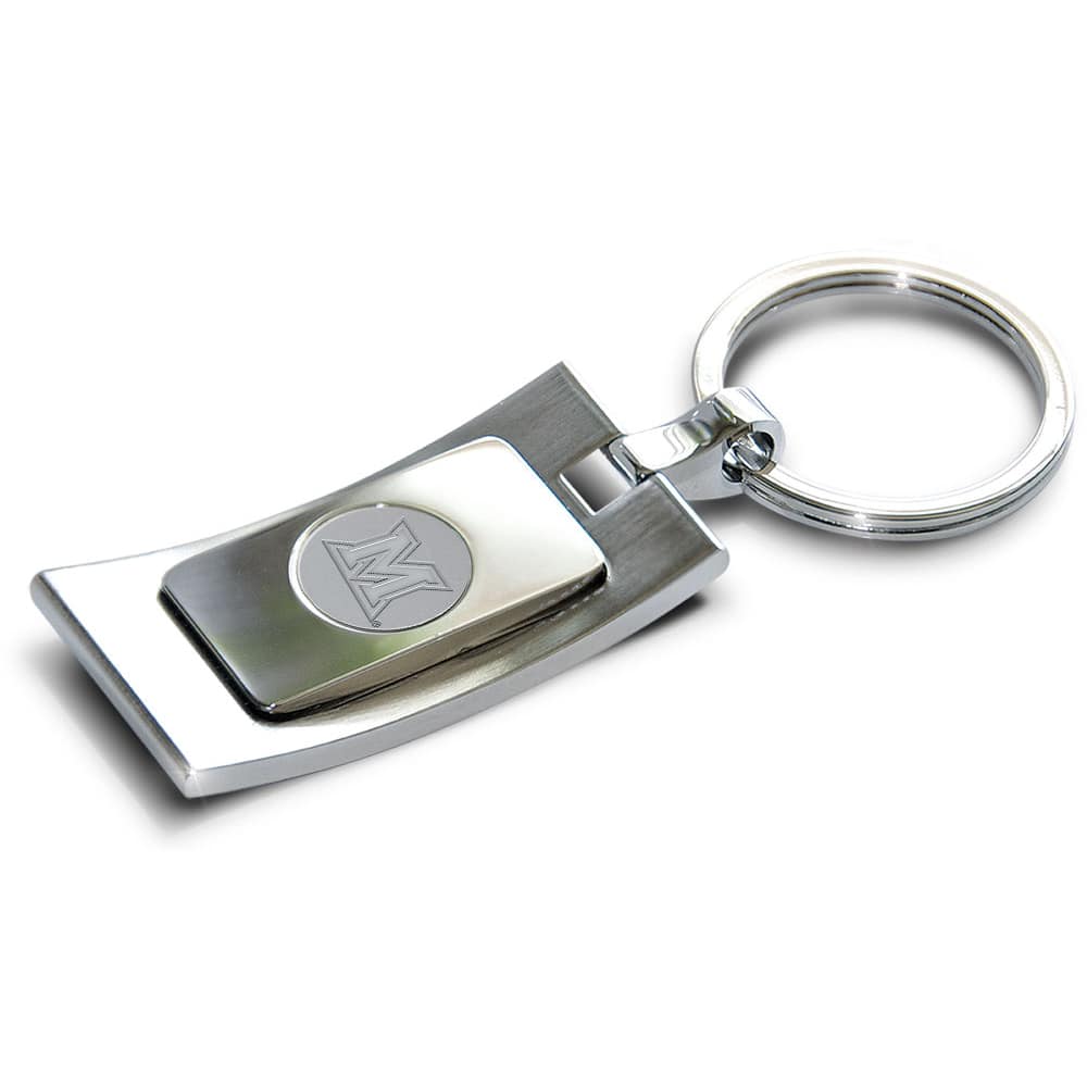 Photos - Wallet MiaMI Jardine -  University RedHawks Team Logo Curve Key Ring - Silver 4491469 