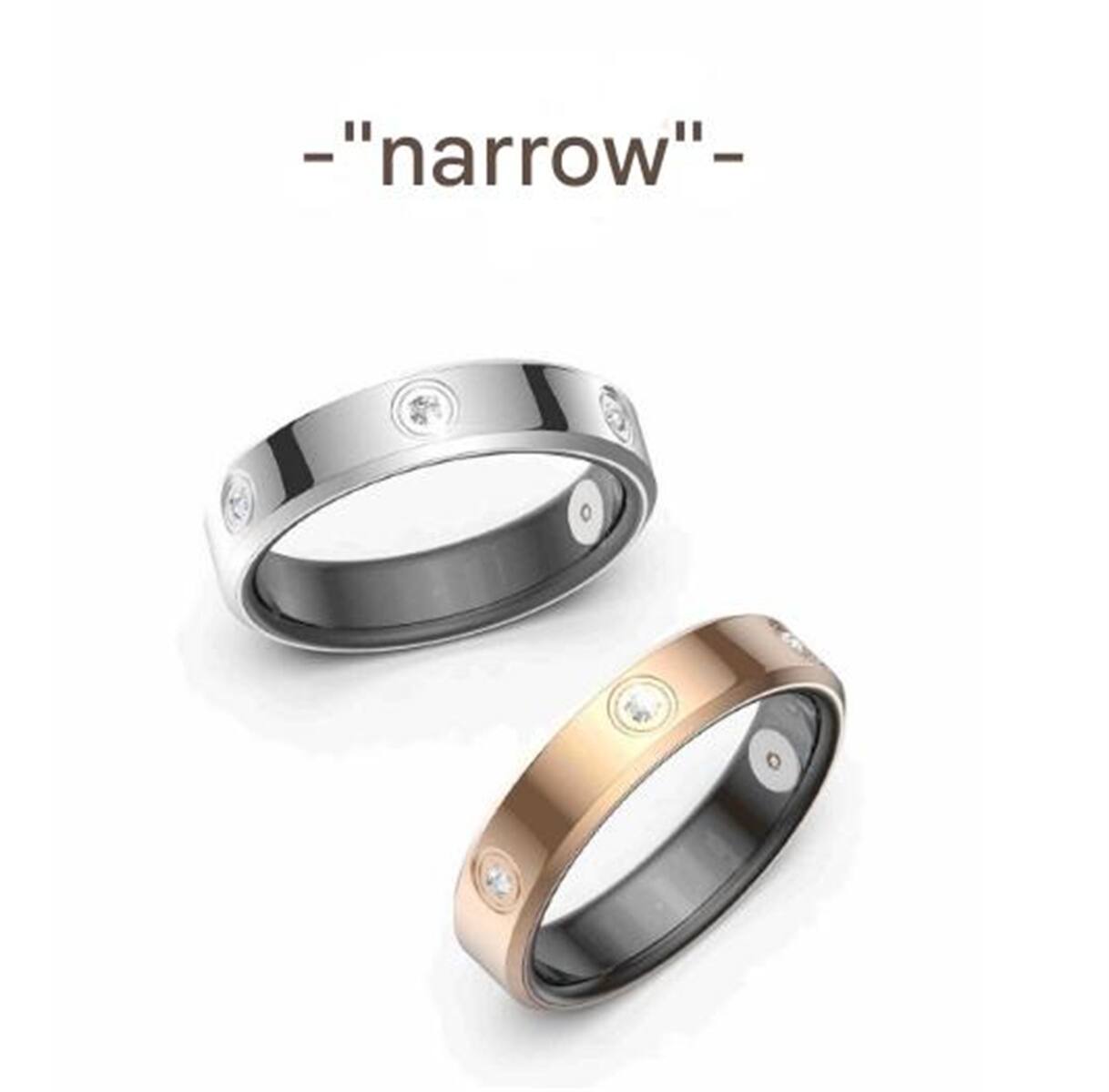 Alt View 2. SKRAN - Smart Ring-Size 6.3 Ultra Thin Health Monitor,Blood Oxygen & Heart Rate Variability Tracking,Sleep & Exercise Monitoring - Silver.
