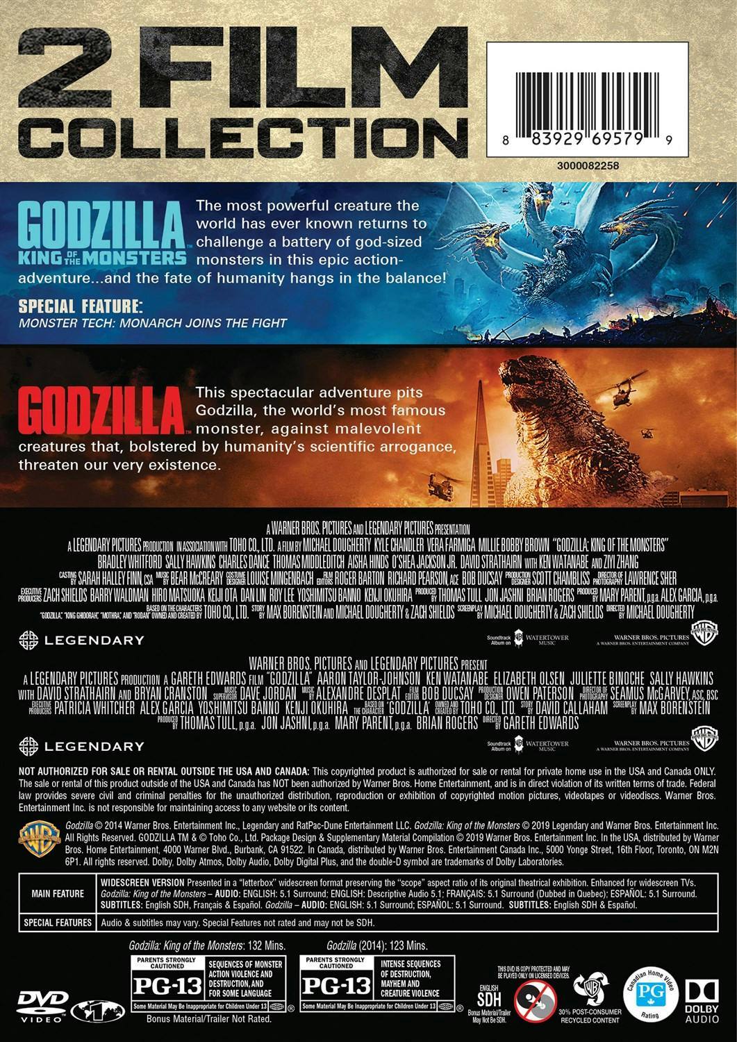 Back. Godzilla/Godzilla: King of the Monsters (DVD Double Feature) [DVD].