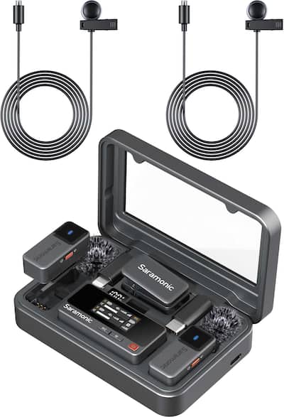 Saramonic Air 2 Person Mini Wireless Clip On Mic System w Saramonic Air 2 Person Mini Wireless Clip On Mic System w