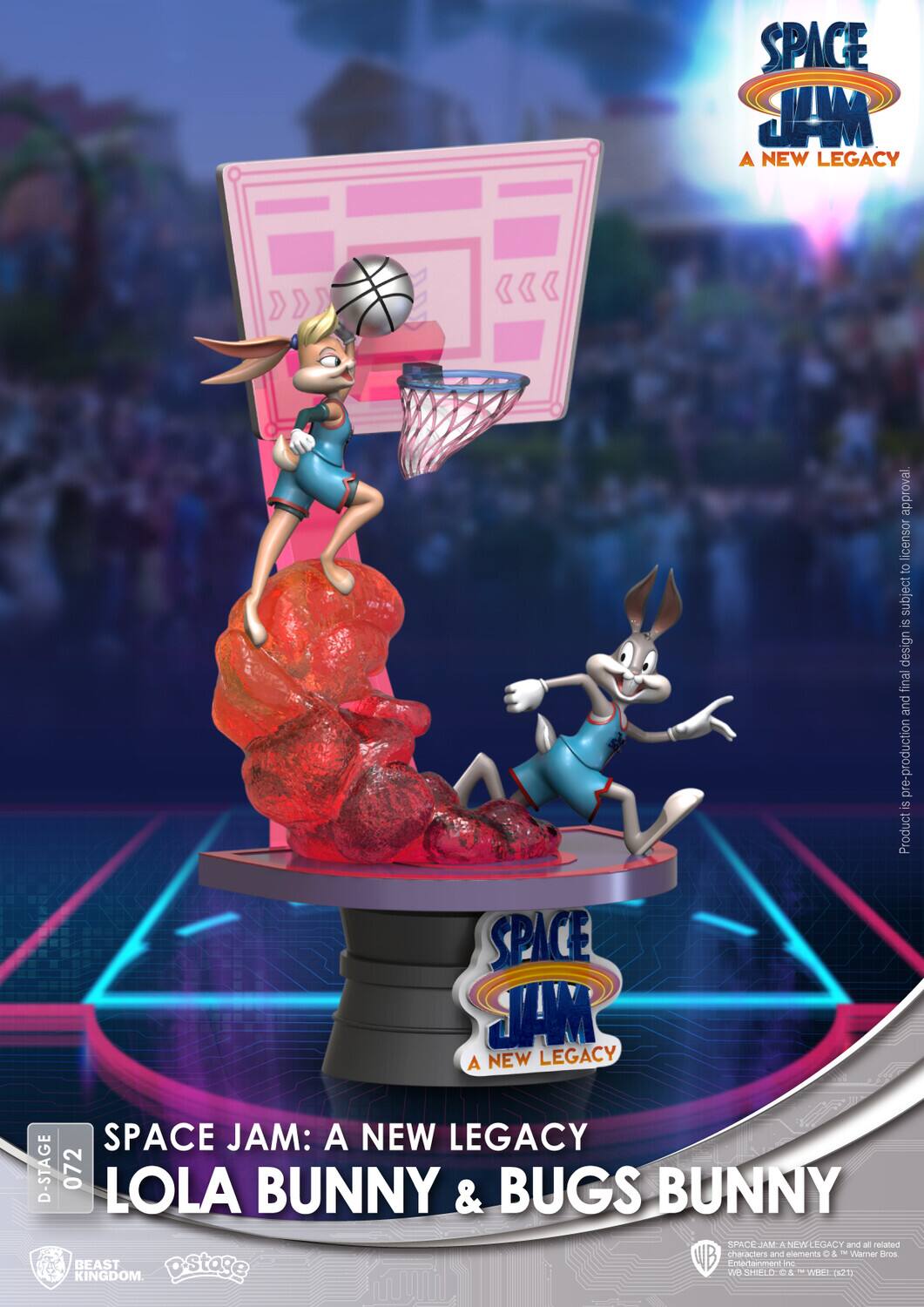 SPACE JAM: A NEW LEGACY approval licensor to subject is design final and pre-production is Product SPACE JAM: A NEW LEGACY D-STAGE 072 LOLA BUNNY & BUGS BUNNY SPACE JAM: A NEW LEGACY and all related characters and elements © & ™ Warner Bros. Entertainment Inc. D-Stage: 0210 KINGDOM