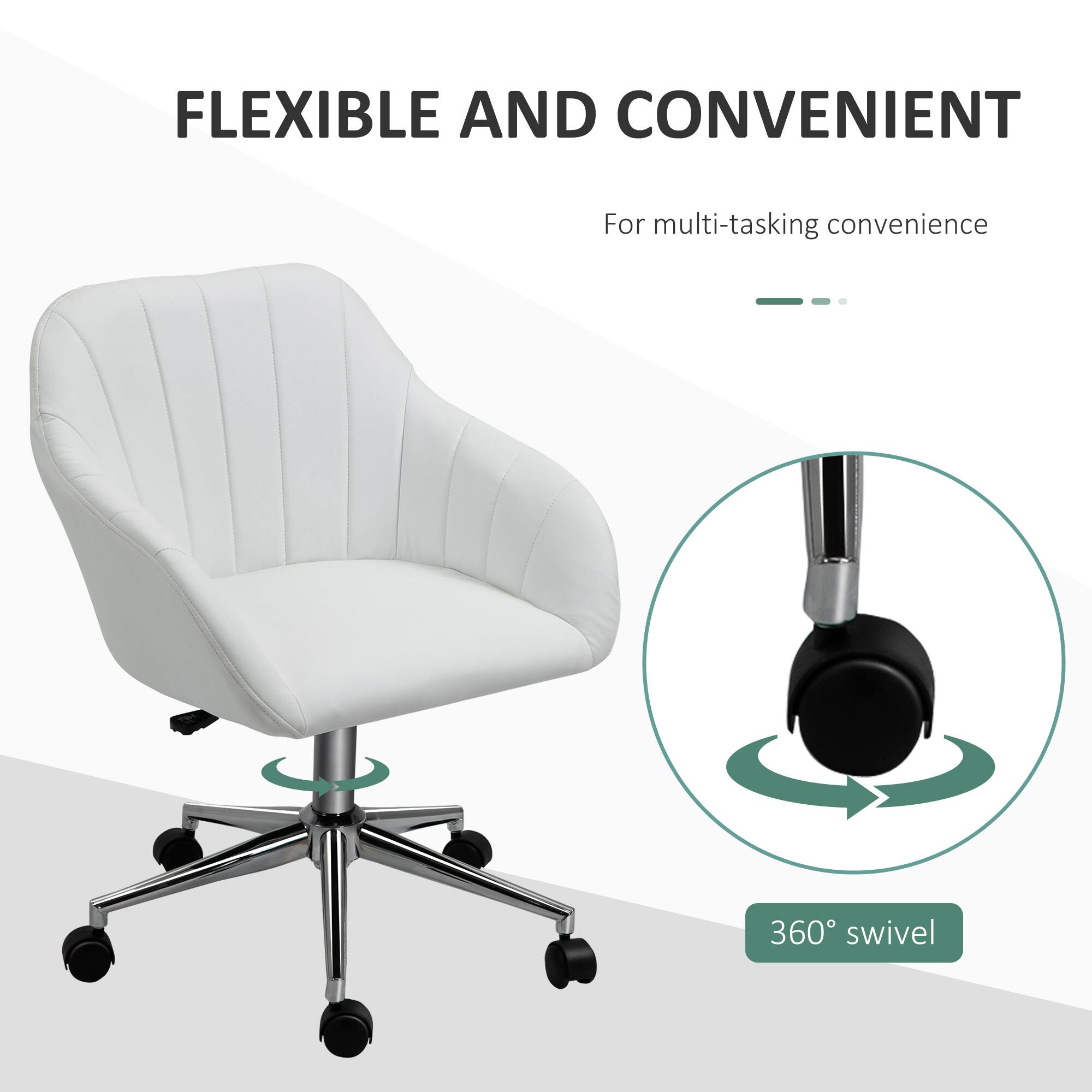 FLEXIBLE AND CONVENIENT
For multi-tasking convenience
360° swivel