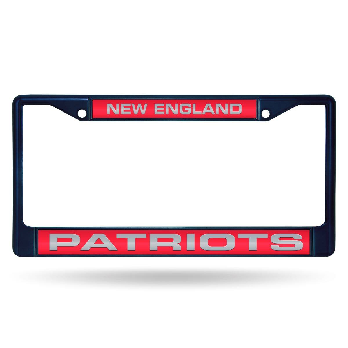 New England Football Patriots Navy Painted Metal Laser Cut License Plate Frame
