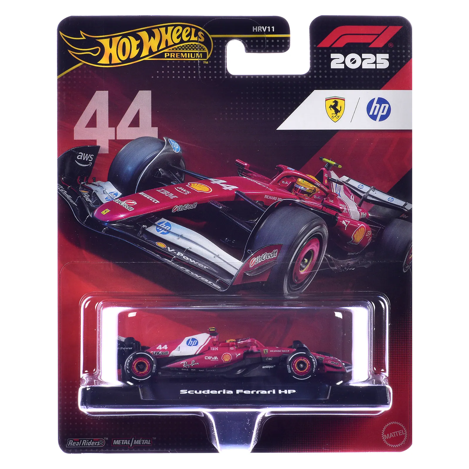 HRV11 HOTWHEELS PREMIUM TM 44 aws 44, 100 IBM aws UniCredit BIRELLI OunCet RICHARG V-Power Clintredit  
2025 SF hp  
-Power  
hp 44 198 Unided! CEVA RayBen WELL  
Y  
WIF OR ambipor  
was  
Scuderia Ferrari HP  
Real Ridersk METAL/MTAL  
EMATTEL