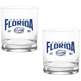 Indigo Falls - Florida Gators Two-Pack 14oz. Established Rocks Glass Set - Multicolor