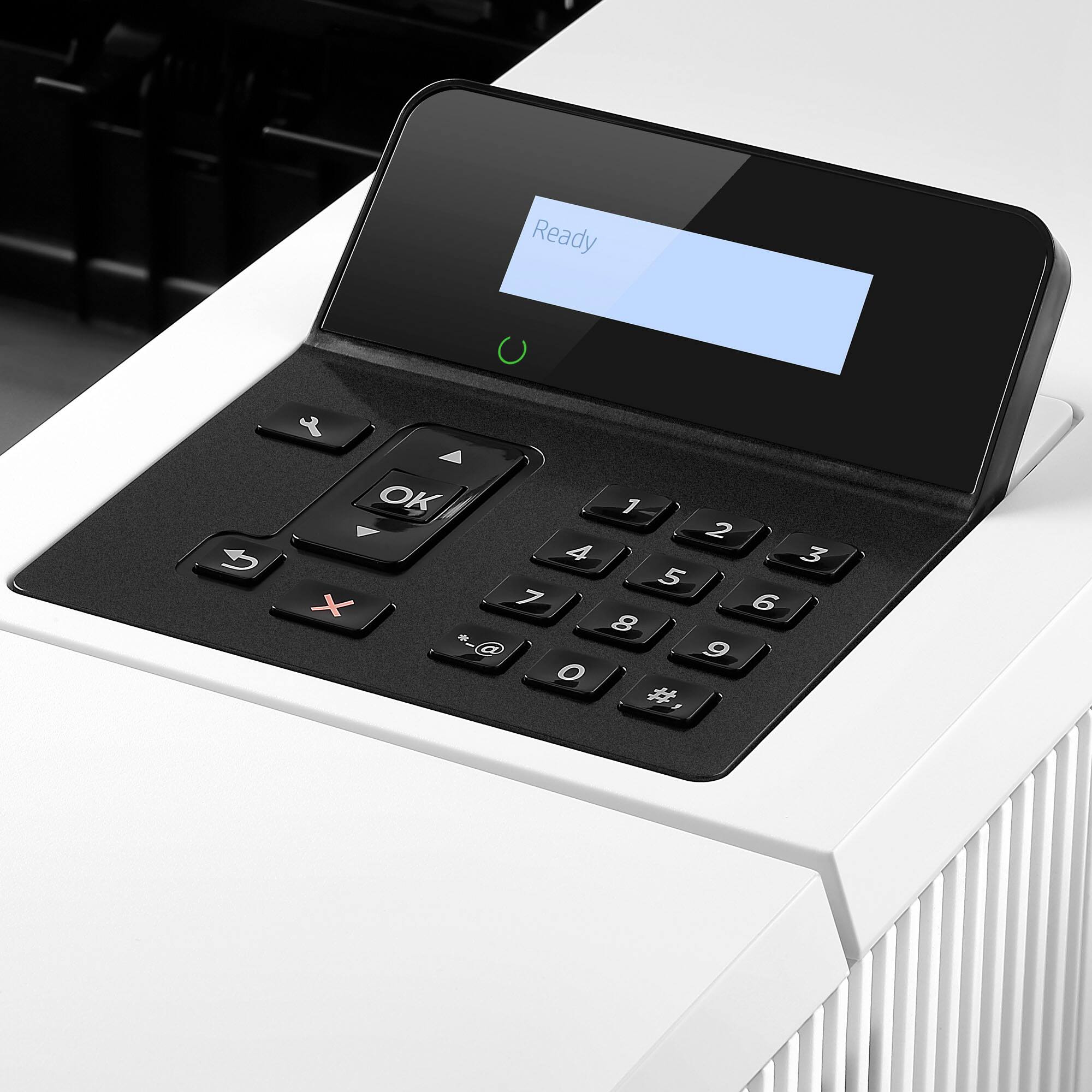 Alt View 20. HP - LaserJet Pro M501dn Black-and-White Laser Printer - White.