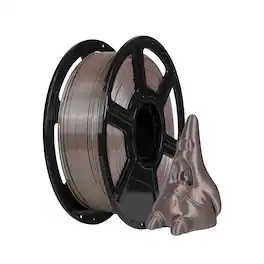 Flashforge - 3D Printer Filament Silk PLA 1.75mm 1kg Spool-Dimensional Accuracy +/- 0.02mm - Coffee