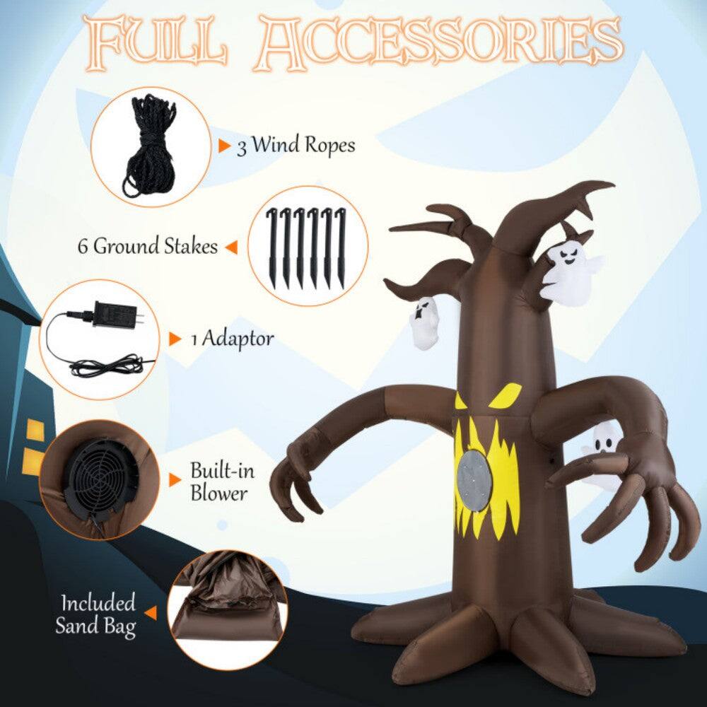 Full Accessories

- 3 Wind Ropes
- 6 Ground Stakes
- 1 Adaptor
- Built-in Blower
- Included Sand Bag