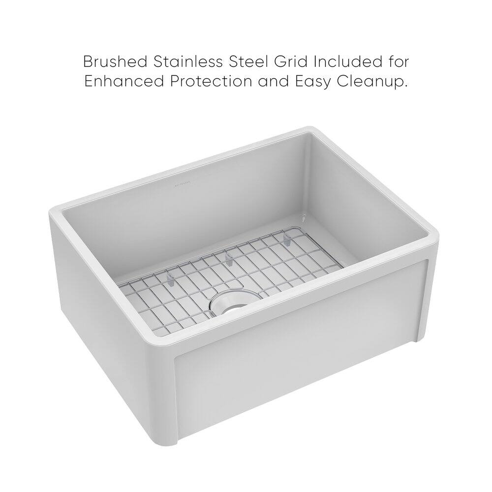 Brushed Stainless Steel Grid Included for Enhanced Protection and Easy Cleanup.