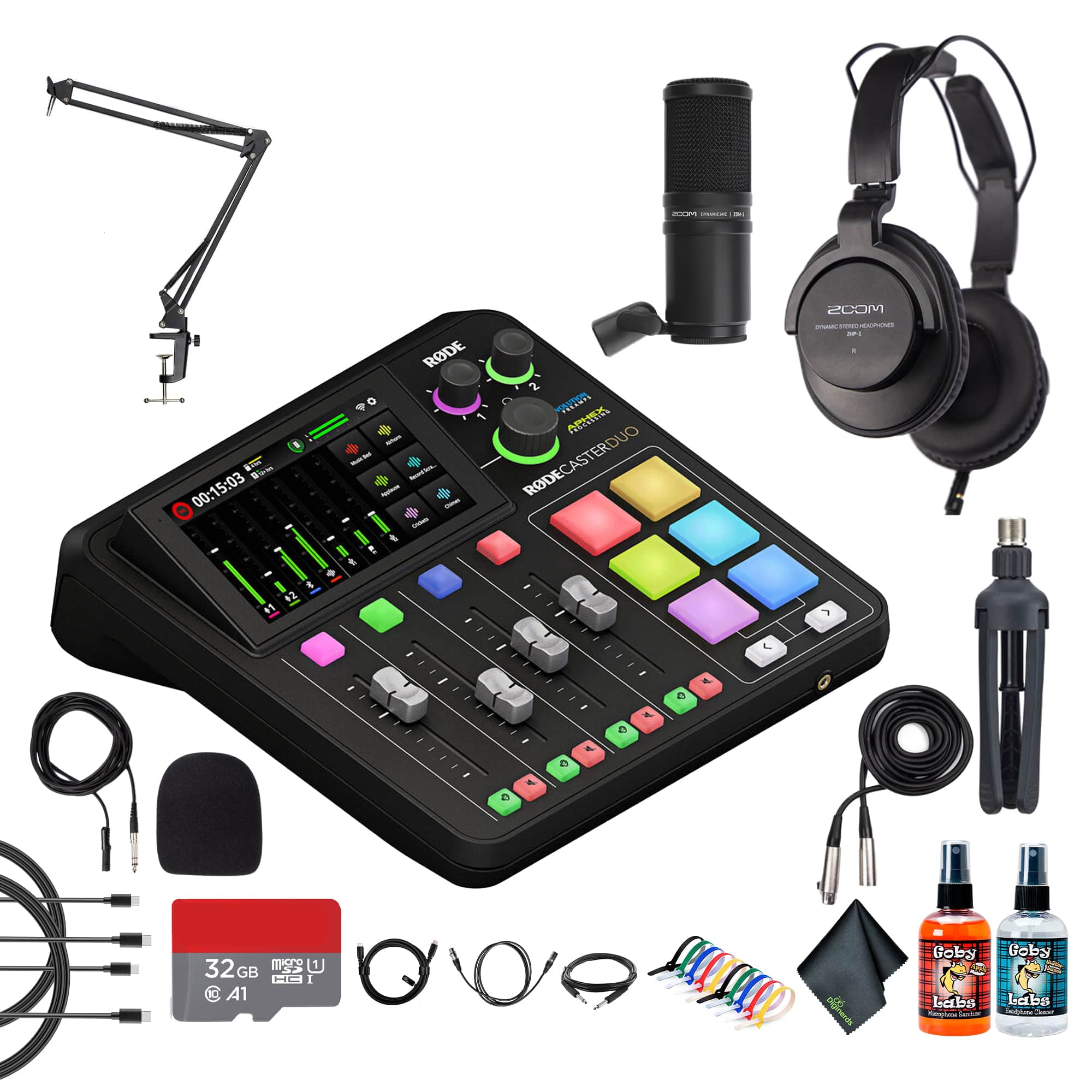 RODE - RODECaster Duo Integrated Audio Production Studio | Dual USB Interface & Bluetooth + More