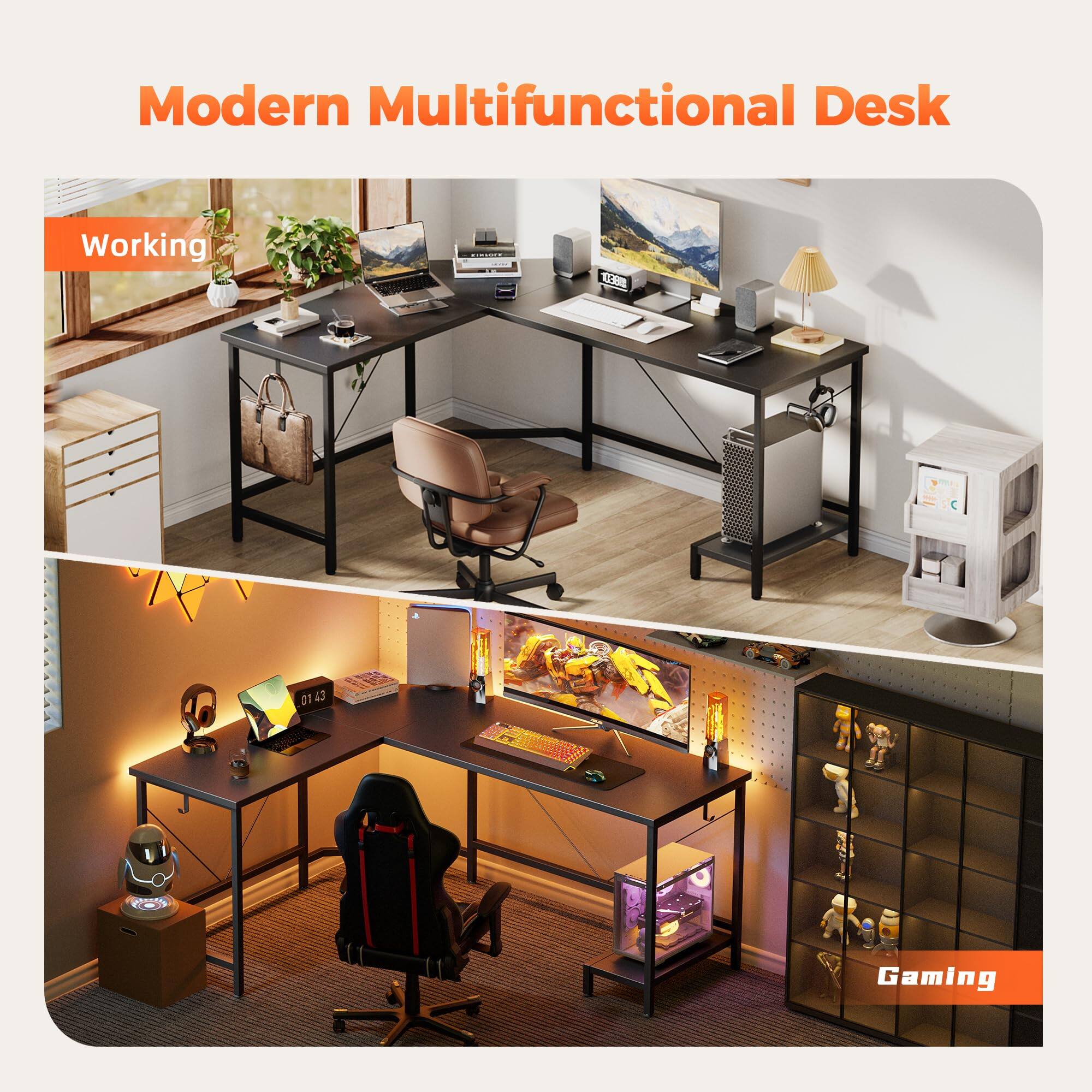 Modern Multifunctional Desk

Working

Gaming