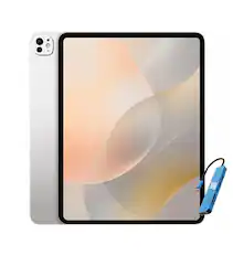 Front. Apple - 11-inch iPad Pro M4 chip Built for Apple Intelligence Wi-Fi 2TB with OLED - IST HUB - IST HUB - Silver.