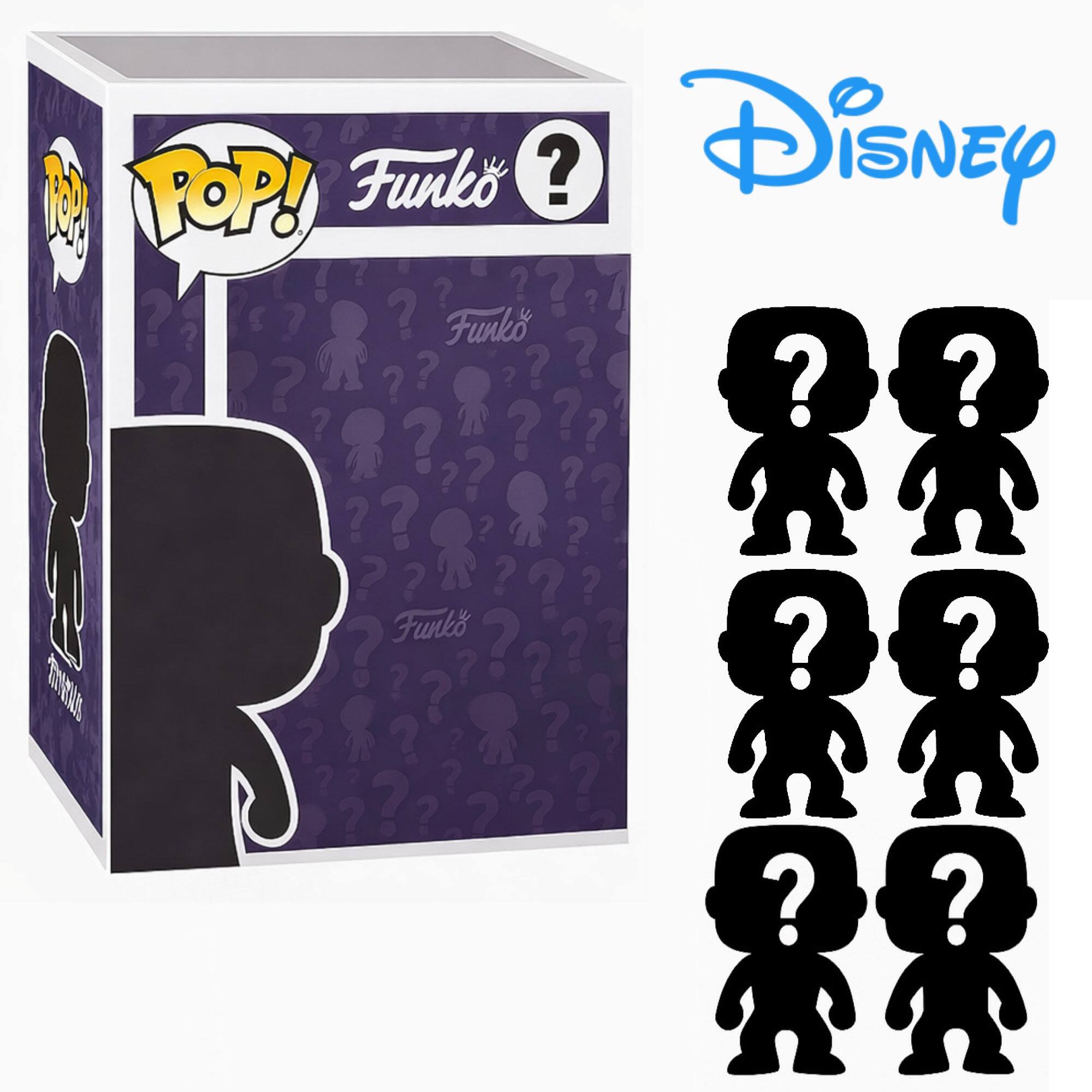 Set of 6 Surprise Mystery Disney Funko Pop! Randomly Selected
