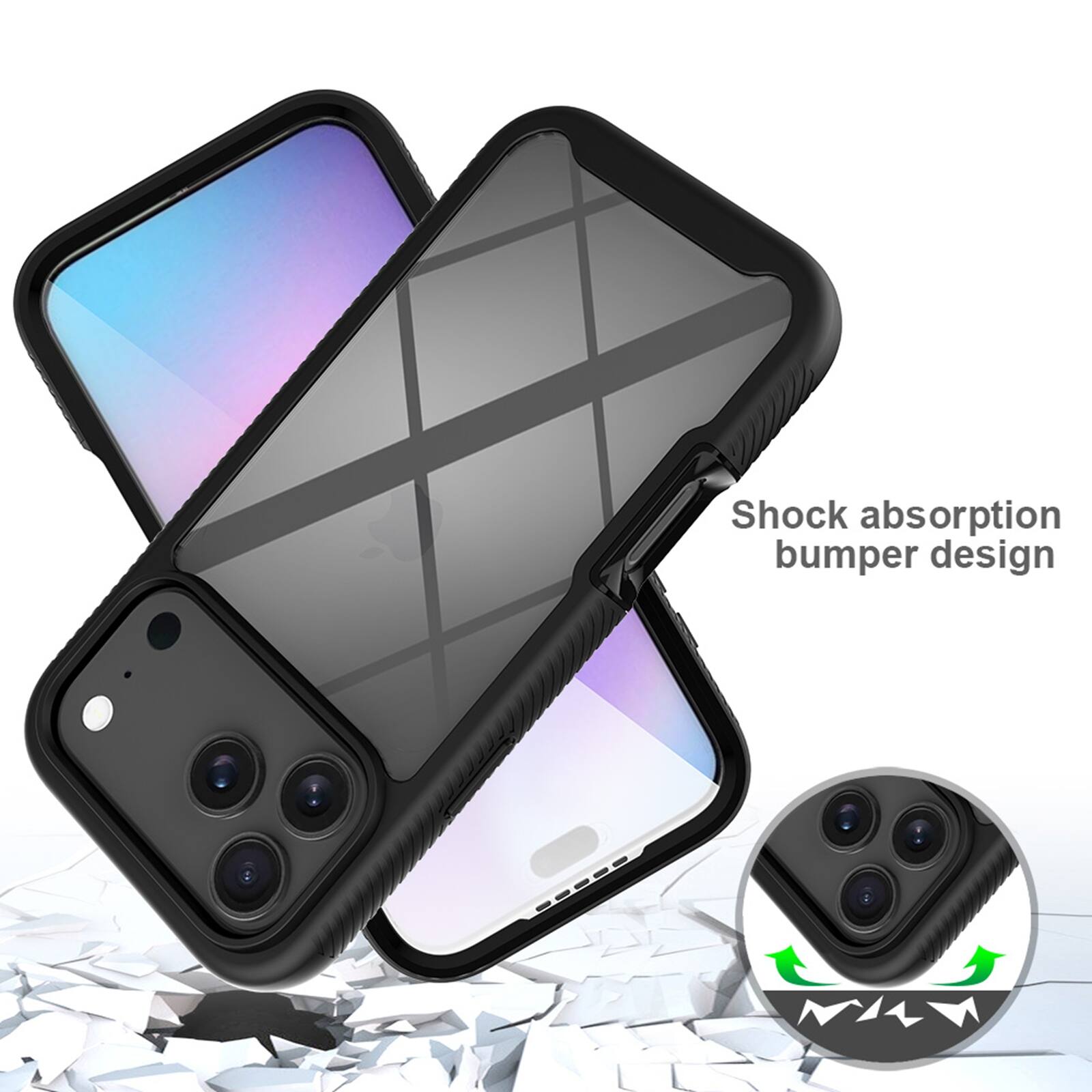 Shock absorption bumper design