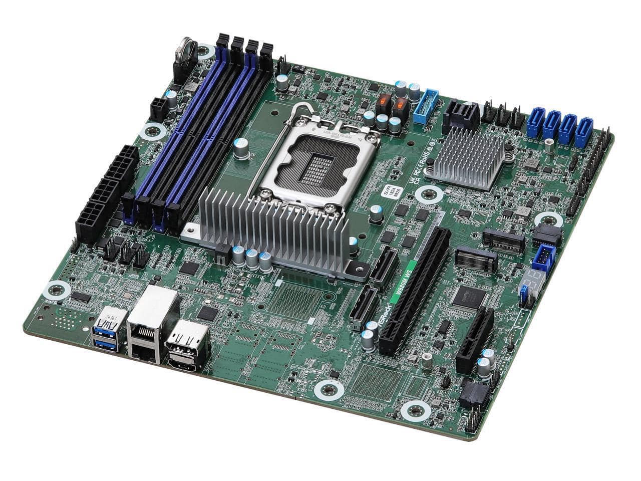 ASRock - Rack Server Motherboard W880M WS Micro-ATX Single Socket LGA 1851 Intel Core Ultra Desktop Processors (Series 2)