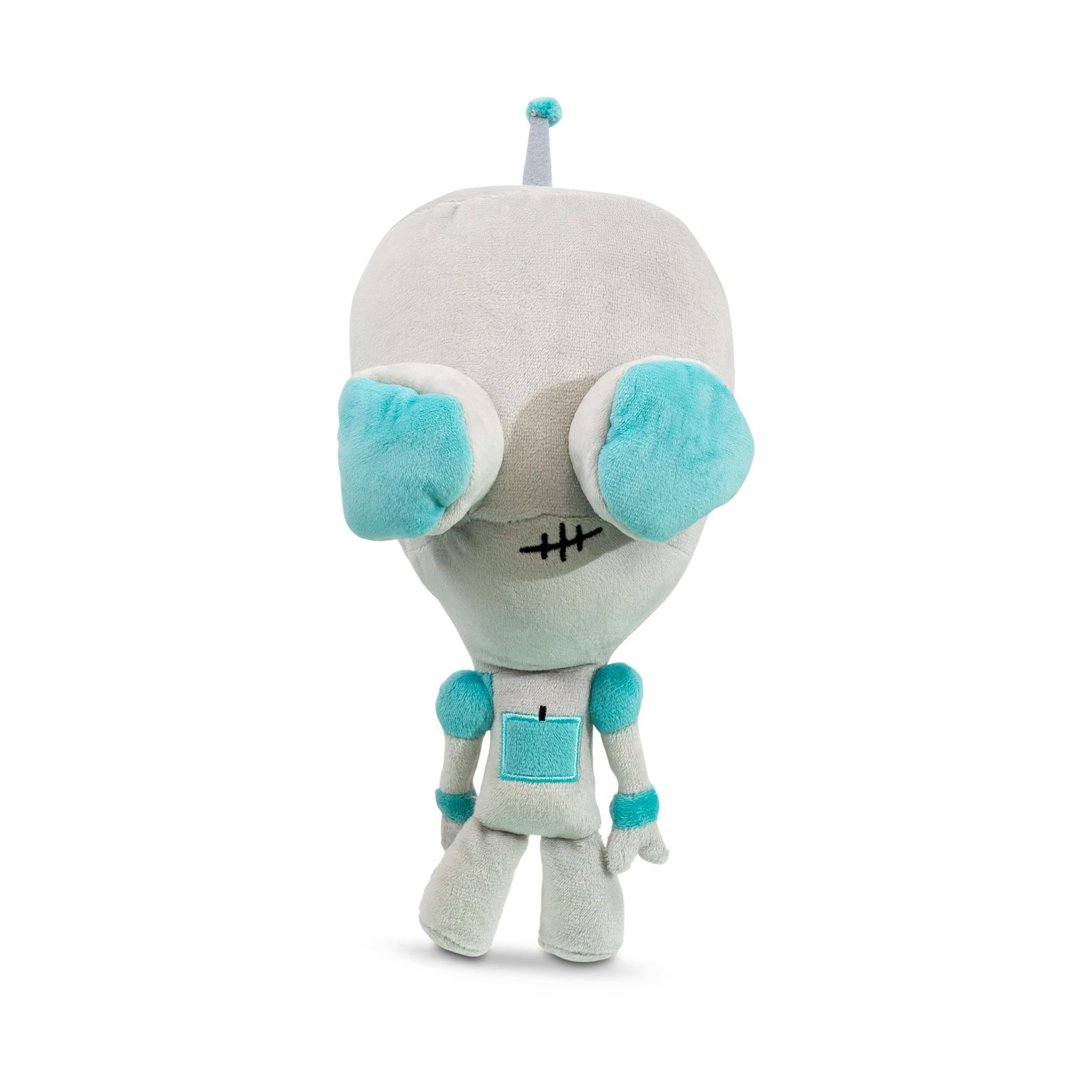 Alt View 3. Golden Bell Studios - Invader Zim GIR With Removable Costume 10-Inch Collector Plush - Green.
