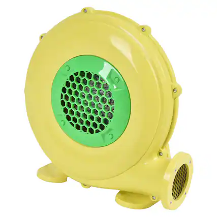 Front. Gymax - Gymax Inflatable Bounce House Bouncy Castle Air Blower Pump Fan - Yellow.